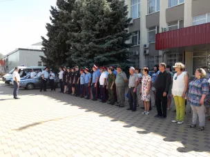 Единый развод сотрудников полиции, Казачьей дружины Красносулинского района, дружинников народных дружин городских и сельских поселений, в том числе из числе членов казачьих обществ, сотрудников ЧОП