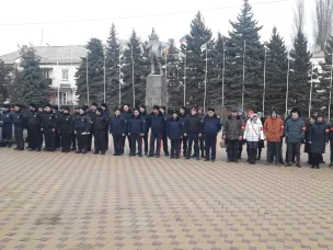 Состоялся единый  развод сотрудников полиции, Казачьей дружины Красносулинского района, дружинников народных дружин городских и сельских поселений