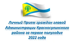 Личный Прием граждан главой Администрации Красносулинского района за первое полугодие 2022 года