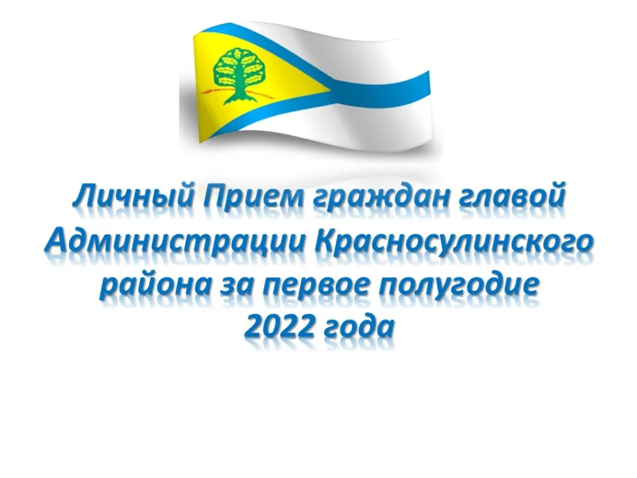 Личный Прием граждан главой Администрации Красносулинского района за первое полугодие 2022 года