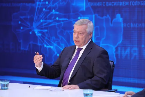 Василий Голубев пообщался с жителями Дона на прямой линии