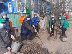 Привлечение волонтерских отрядов к подготовке празднования 76-й годовщины Победы в Великой Отечественной войны