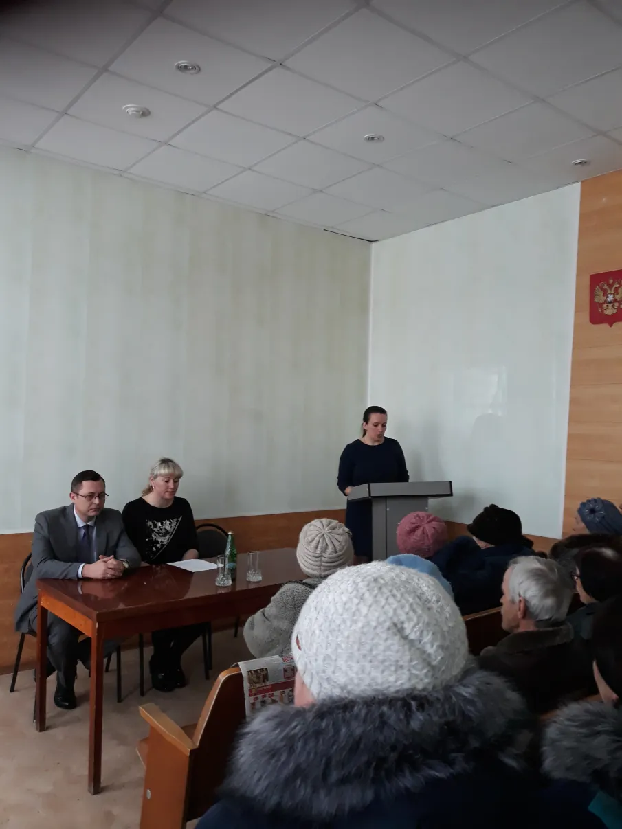 Прошел отчет главы администрации Ударниковского сельского поселения