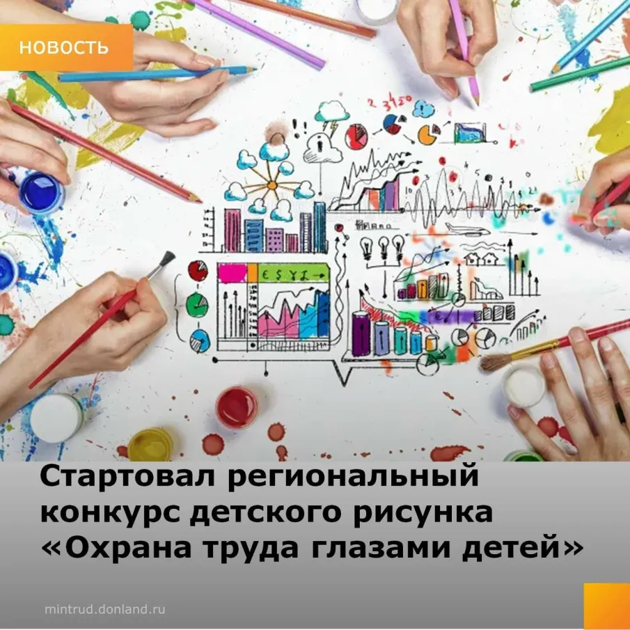 Внимание! Стартовал региональный конкурс детского рисунка «Охрана труда глазами детей» 2025!