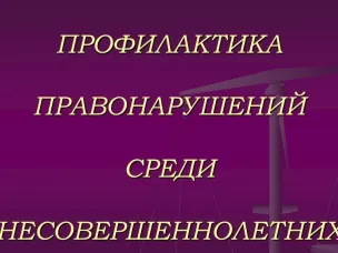 Решение актуальных вопросов профилактики правонарушений среди несовершеннолетних на территории района