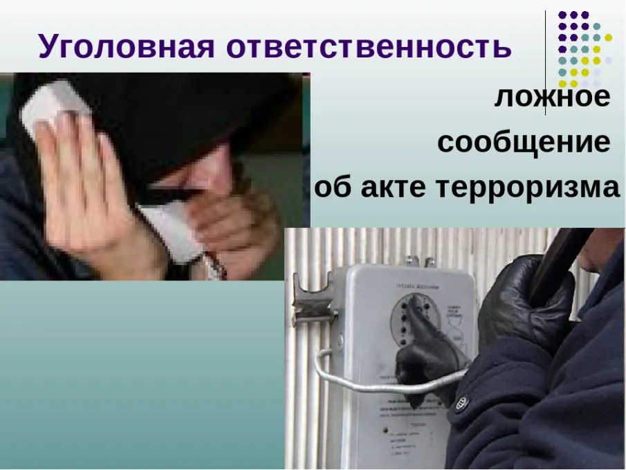 Специалисты предупреждают: ложное сообщение об акте терроризма – уголовно наказуемое деяние