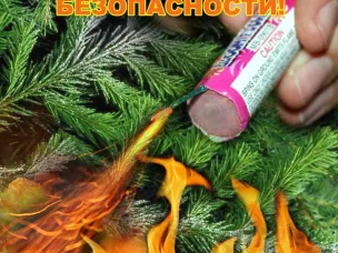 Правила пожарной безопасности при проведении Новогодних праздников