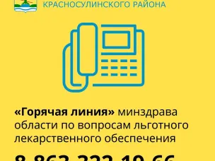 По вопросам льготного лекарственного обеспечения красносулинцы  могут обращаться на «горячую линию»