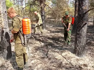 Казаки – помогли в тушении пожара