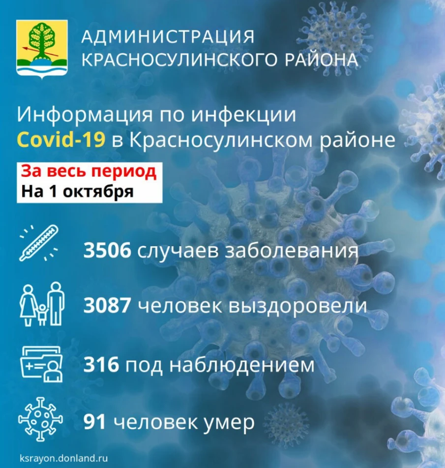 В Красносулинском районе продолжается рост заболеваемости коронавирусом