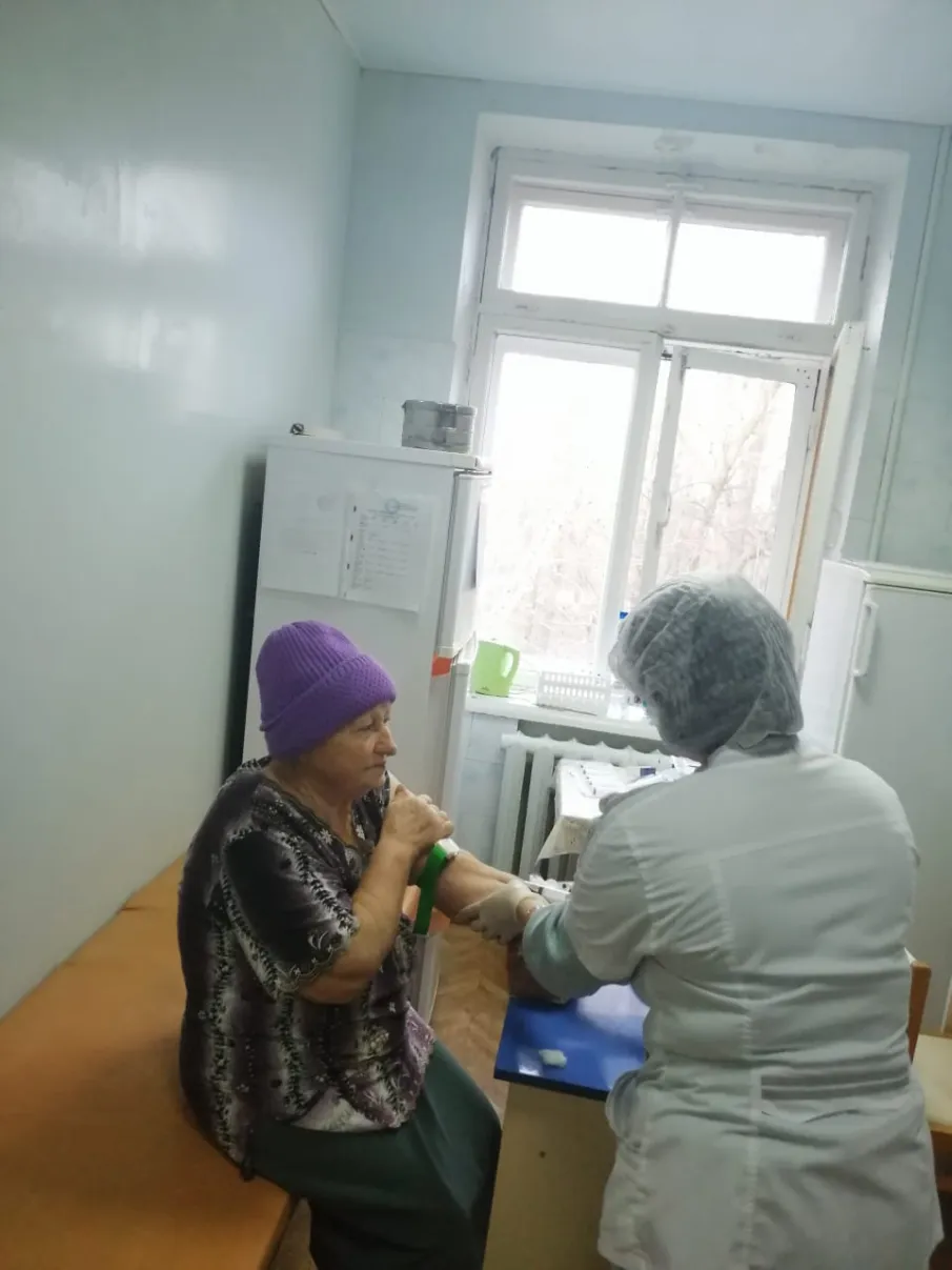 Пожилые граждане населенных пунктов Киселевского сельского поселения прошли медицинское обследование