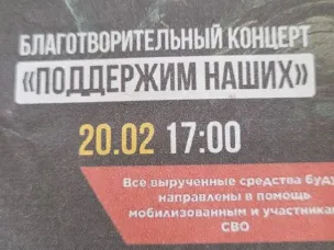 Состоялся благотворительный концерт,  посвященный поддержке участников специальной военной операции (СВО)