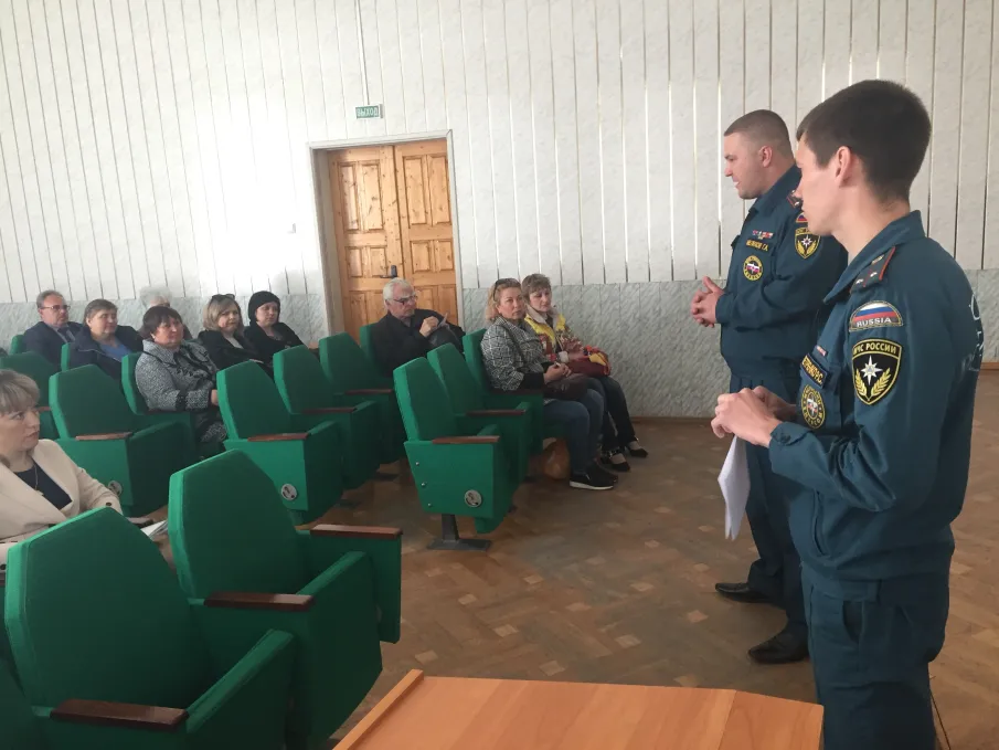 Прошло обучающее занятие с общественными пожарными старшинами