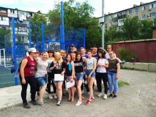 Проведены мероприятия по благоустройству спортивной площадки
